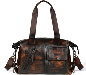 Vintage Handbag Travel Bag Handmade Old Crossbody Bag Multifunctional Large Capacity Men's Bag