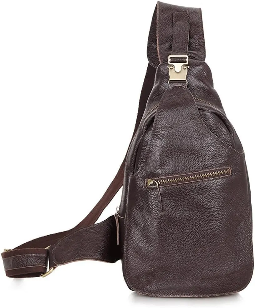 Vintage Men's Chest Bag Sports Crossbody Bag Single Shoulder Bag Outside Large Capacity Bag