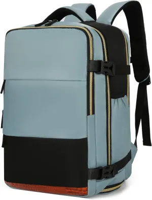 VODIU Travel Backpack For Women Men, Carry On Backpack For Weekender Hiking,Laptop Backpack Flight Approved,Personal Item Travel Bag With Usb Charging Port & Shoe Pouch