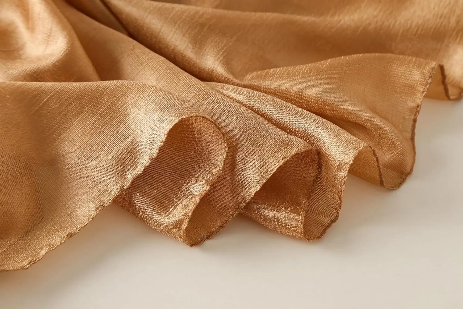 Wander Agio Womens Chiffon Shawl Party Wraps Evening Dress Bridesmaid Long Linen Scarves for Wedding Pearl Gloss Finish