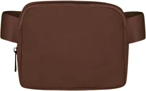Waterproof Fanny Pack for Men & Women  Belt Bag, Crossbody, Over-the-Shoulder with Adjustable Strap for Running, Travel & Hiking (Brown)