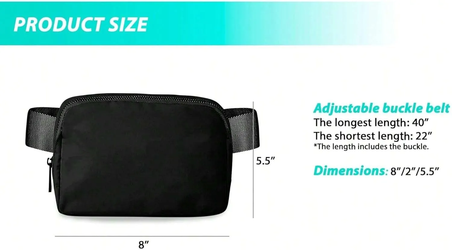 Waterproof Fanny Pack for Men & Women  Belt Bag, Crossbody, Over-the-Shoulder with Adjustable Strap for Running, Travel & Hiking (Brown)