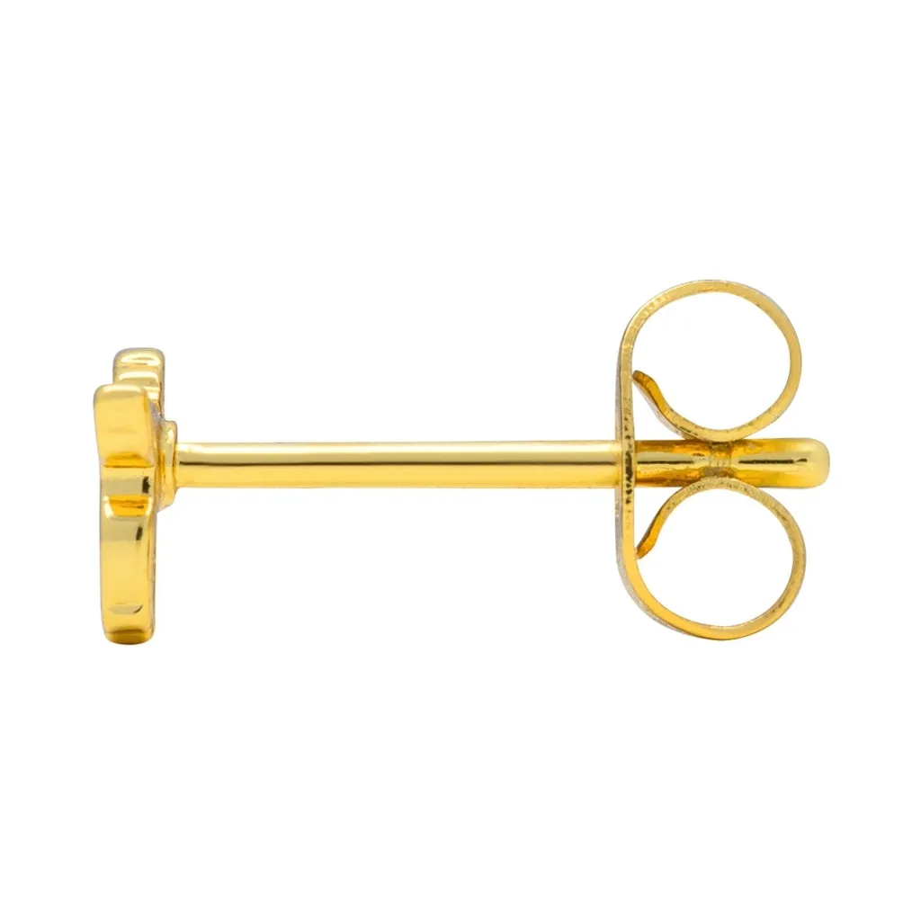 Wild Horse earring 1 pcs - Gold plated