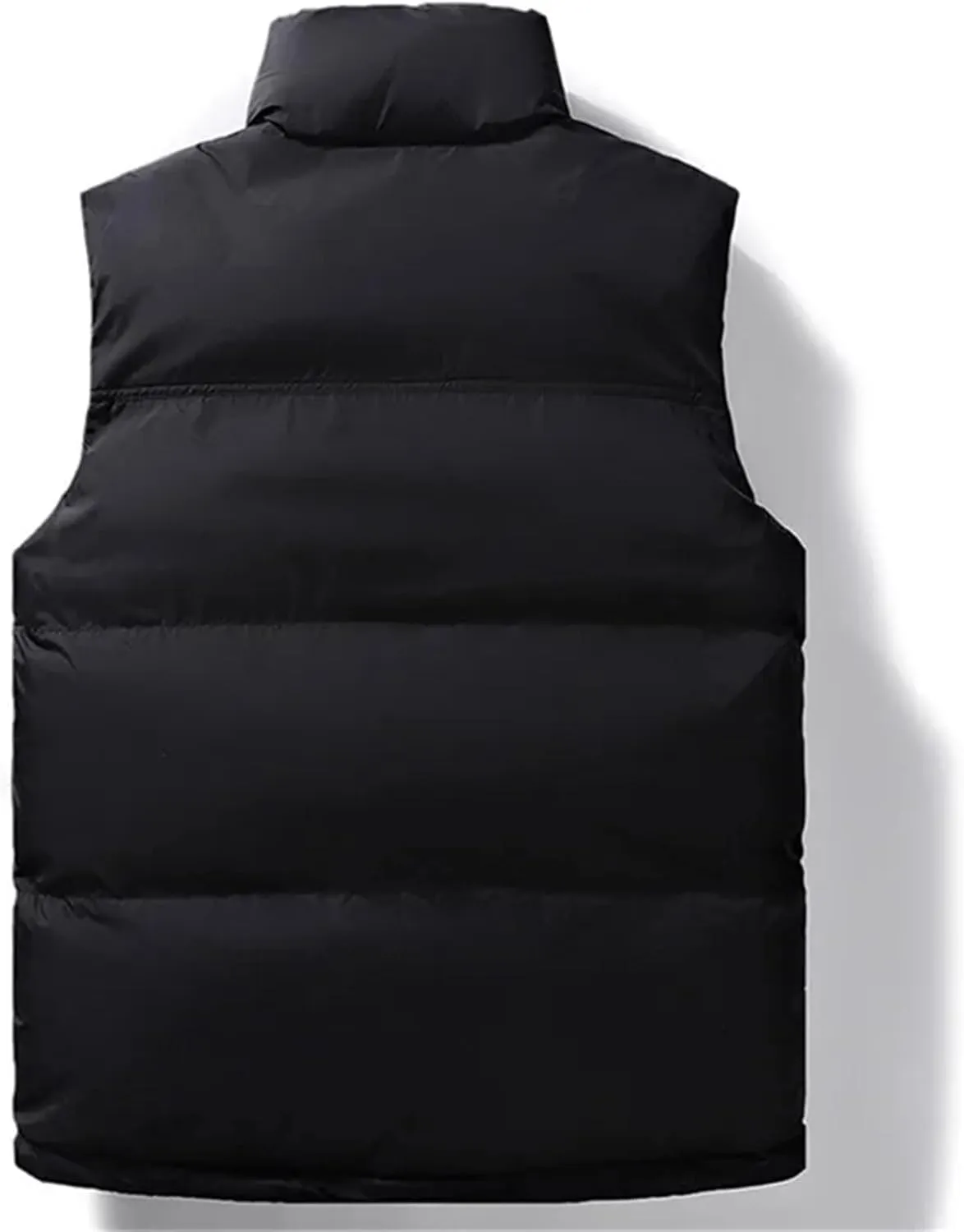 Winter Men's Jacket Warm Coats For Men Thickened Stand Collar Down Vest Plus Size Cotton-Padded Vest Zipper Coat