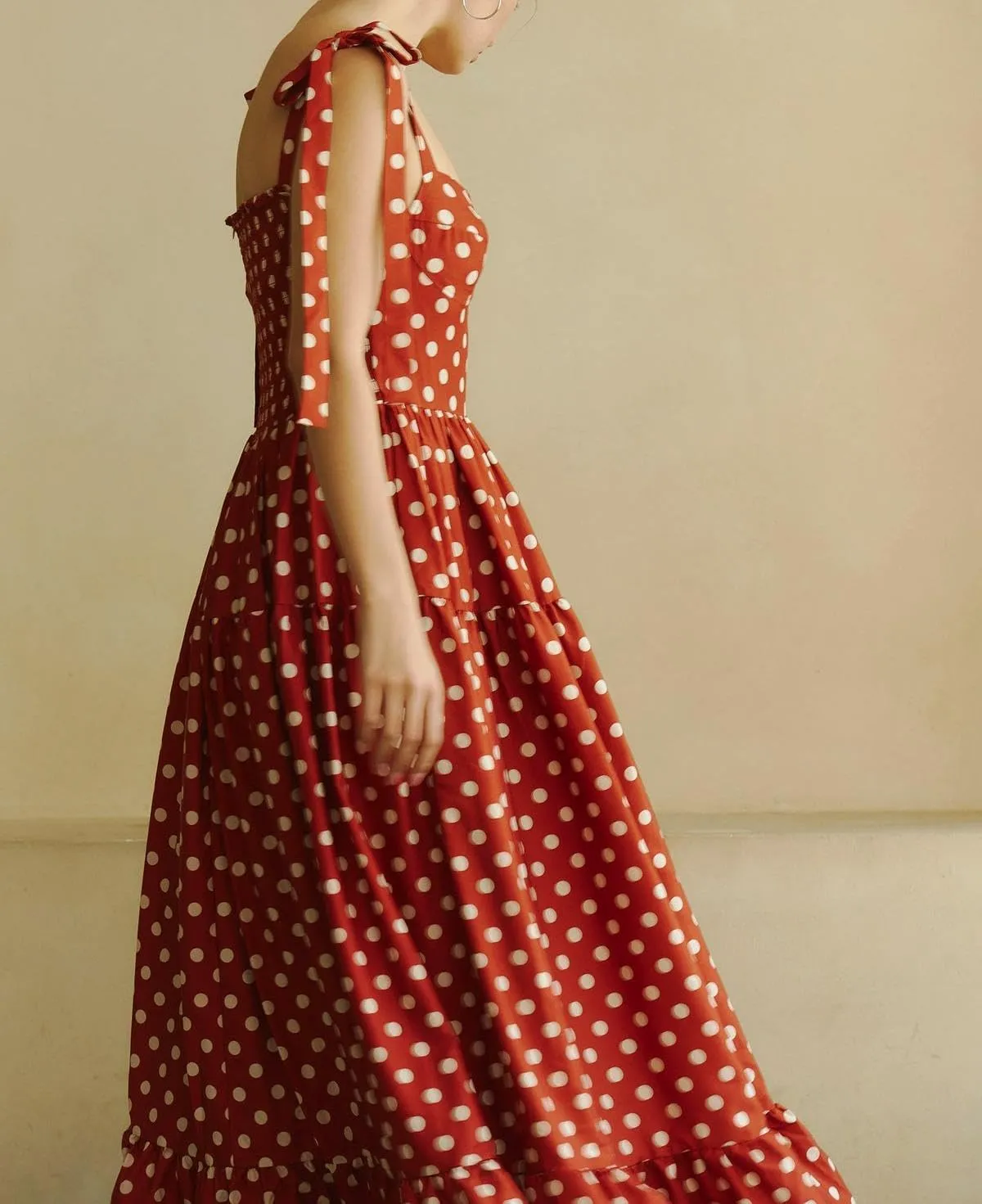 Women Boho Cami Long Dress Polka Dot Spaghetti Strap Flowy Maxi Dress 2025 Summer Beach Vacation Sundress