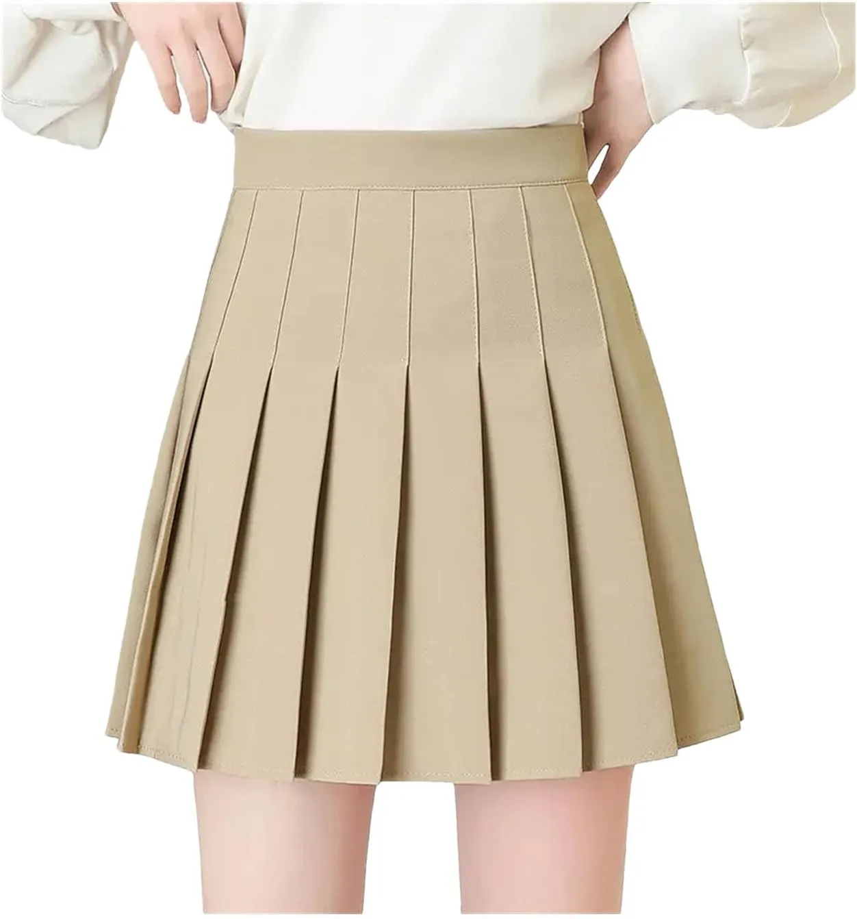 Women's Casual Mini Pleated Short Skirts for Women Summer Bohemia Ruffle Tiered Skorts