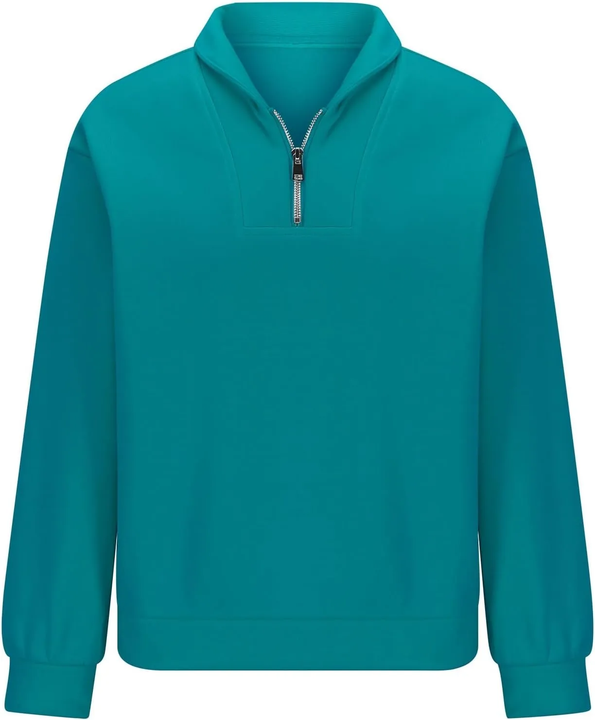 Women's Oversized Quarter Half Zip Hoodies,2024 Casual V Neck Long Sleeve Fleece Sweatshirts,Cute Winter