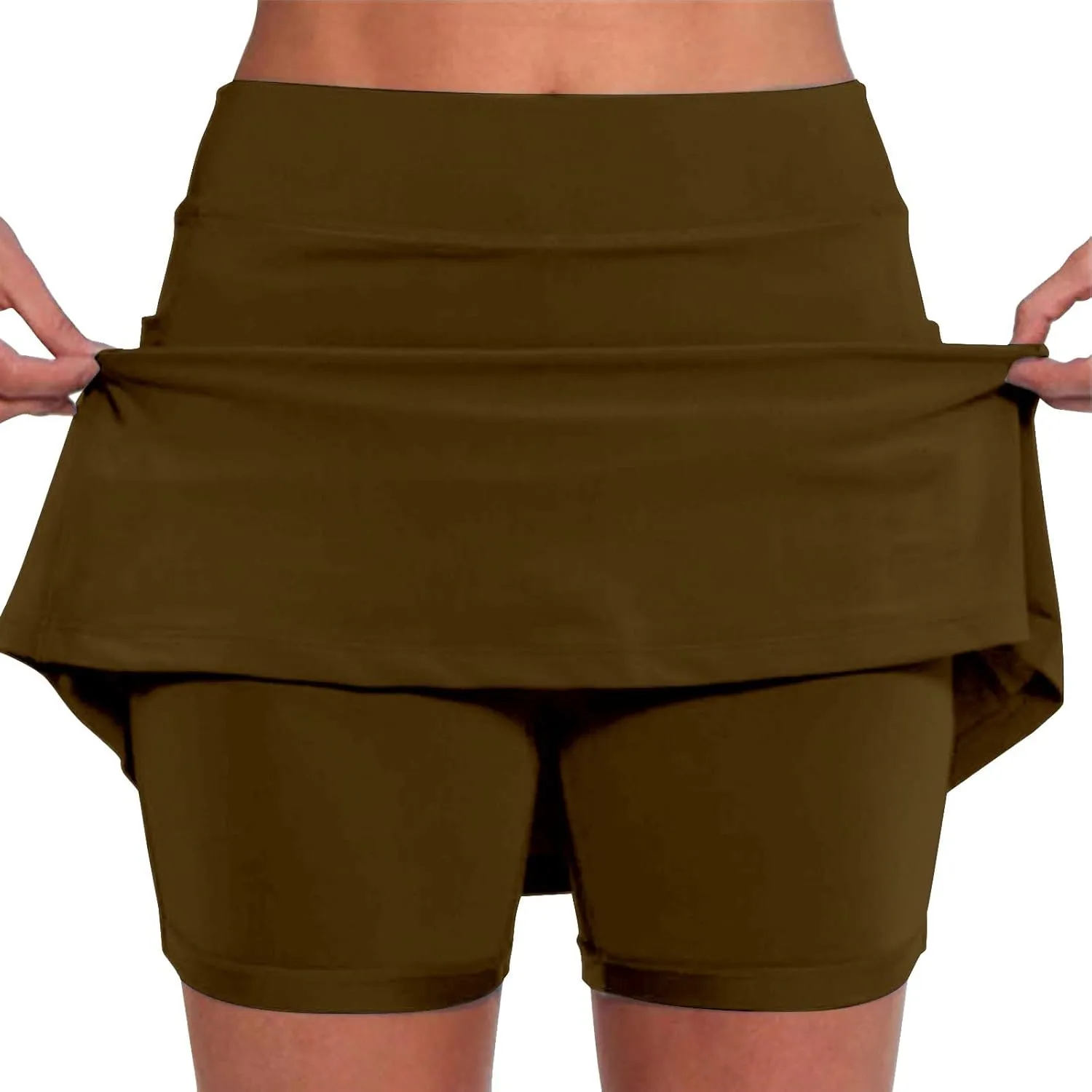 Womens Skorts with Pockets Tummy Control Plus Size Skorts for Women High Waist Athletic Sports Pants Skirt Casual