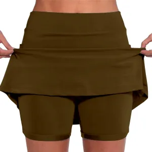 Womens Skorts with Pockets Tummy Control Plus Size Skorts for Women High Waist Athletic Sports Pants Skirt Casual