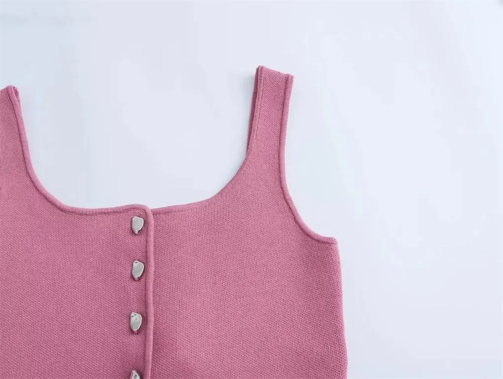 Women's Slim Cropped Knit Camisole