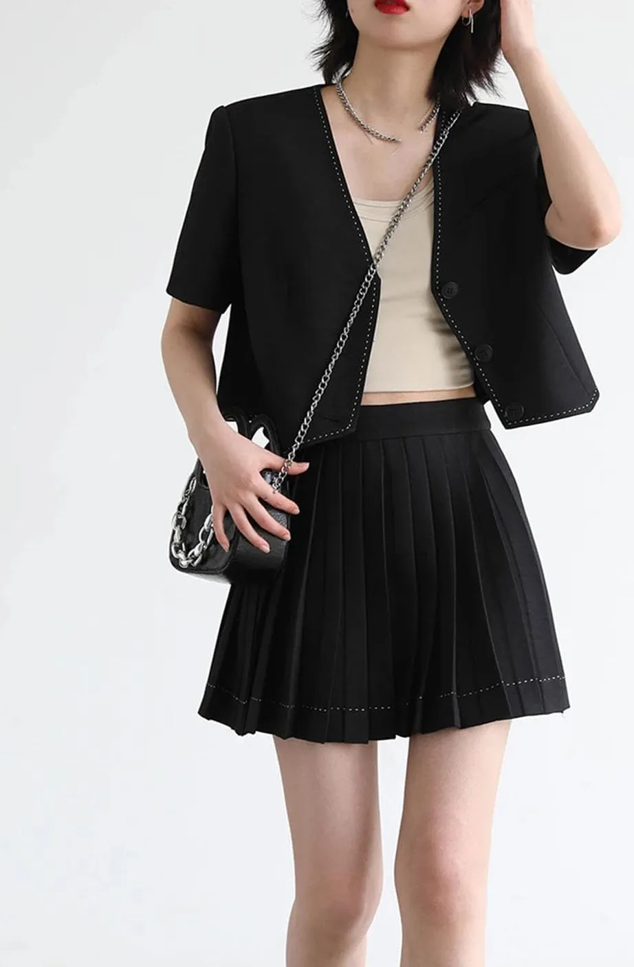 Womens Slim Fit Camisole Vest Solid Color Short U Neck Elastic Summer Basic Crop Suspender Camisole Vest