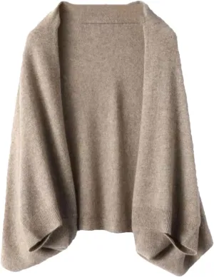 Wool Women's Knitted Shawl Scarf Soft Warm Knitwear Cardigan Cloak Wraps Shoulder Neck Protect Pashmina Scarves