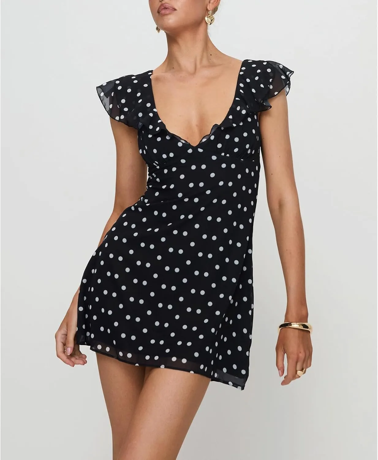 Y2k Mini Dress Women Sexy Backless Sleeveless Halter Low Neck Bodycon Mesh Silk Summer Formal Short Sundress Party