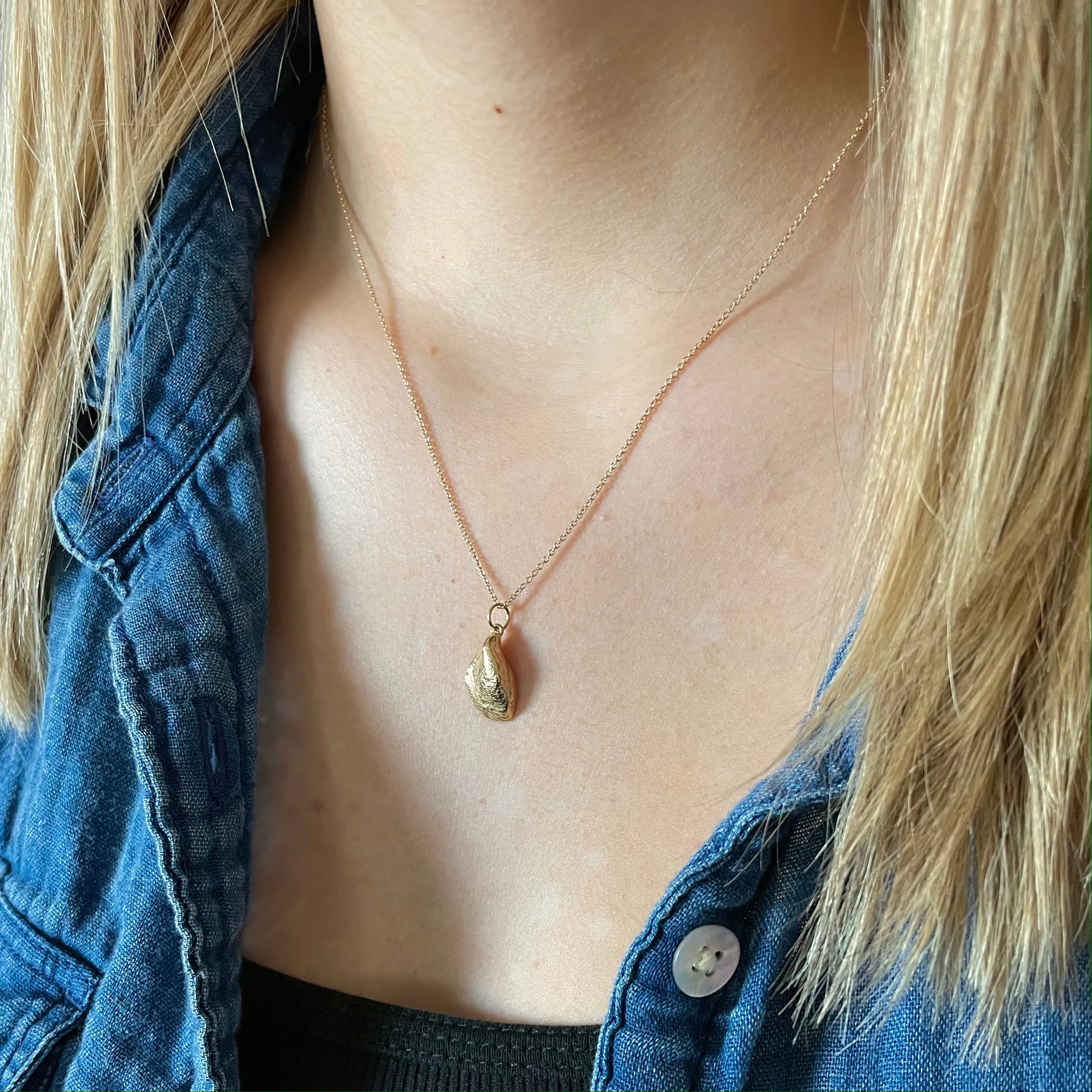 Zebra Mussel Necklace