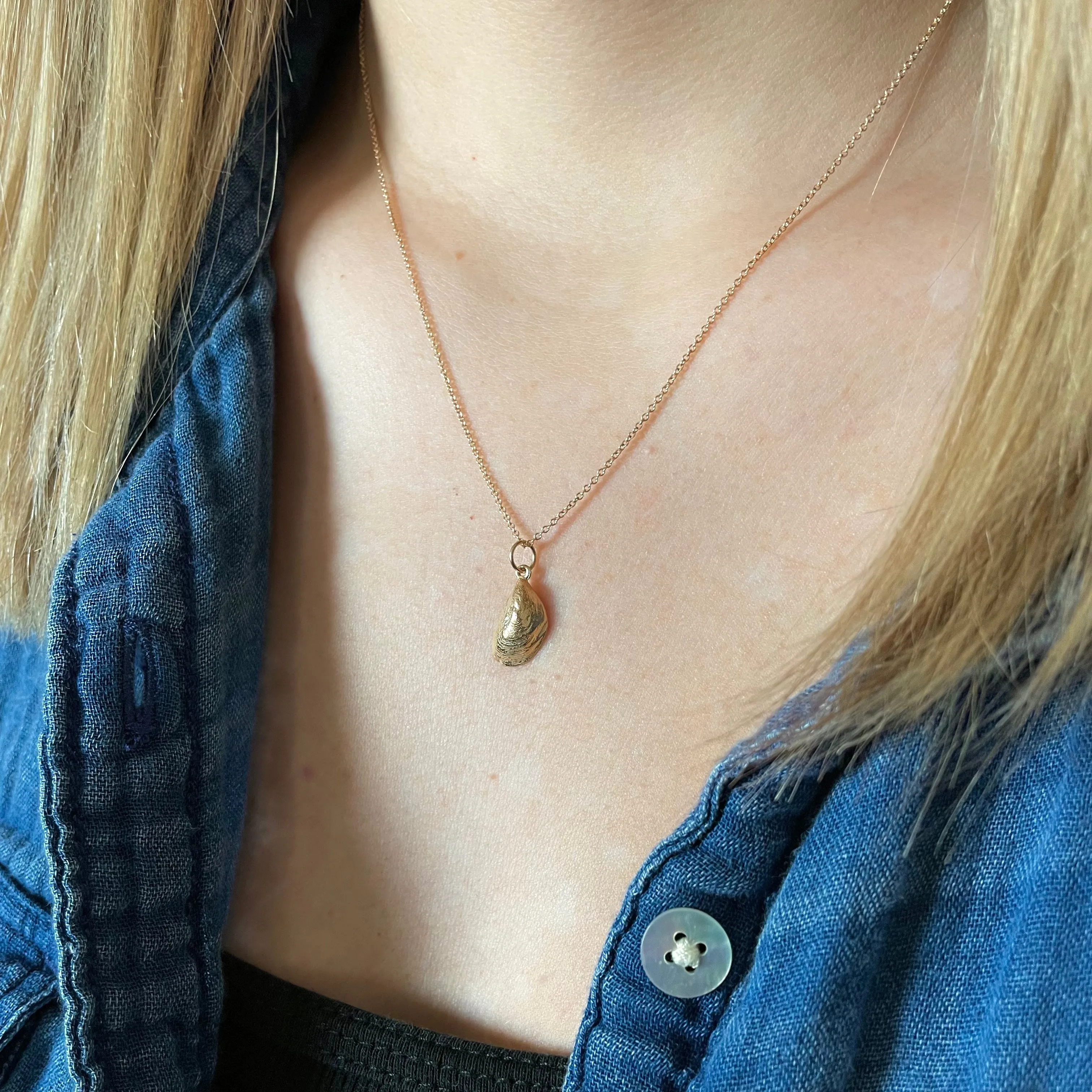 Zebra Mussel Necklace